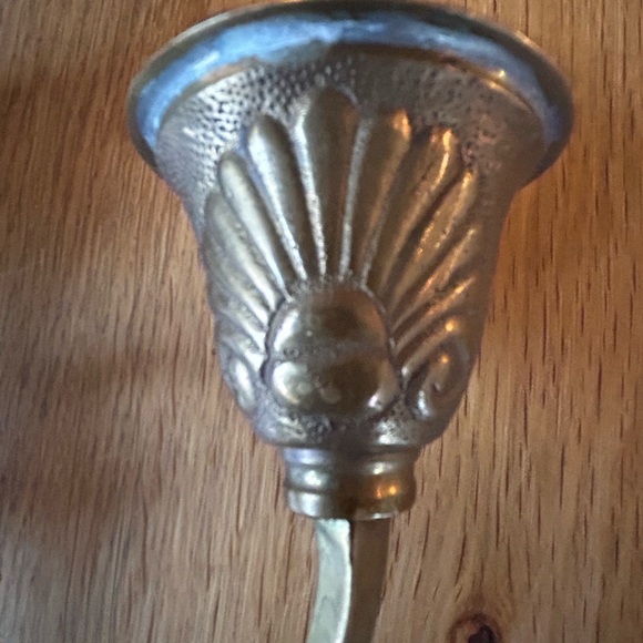 Vintage Brass Art Nouveau Style Candelabra Set 2 - Picture 10 of 16